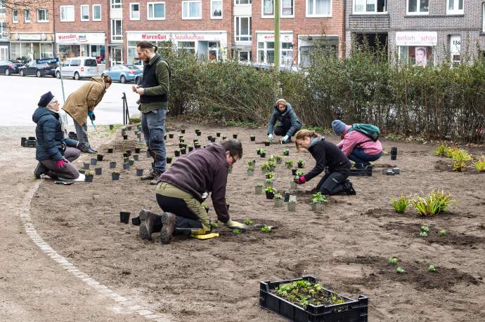 Garteneinsatz: Blohms Park