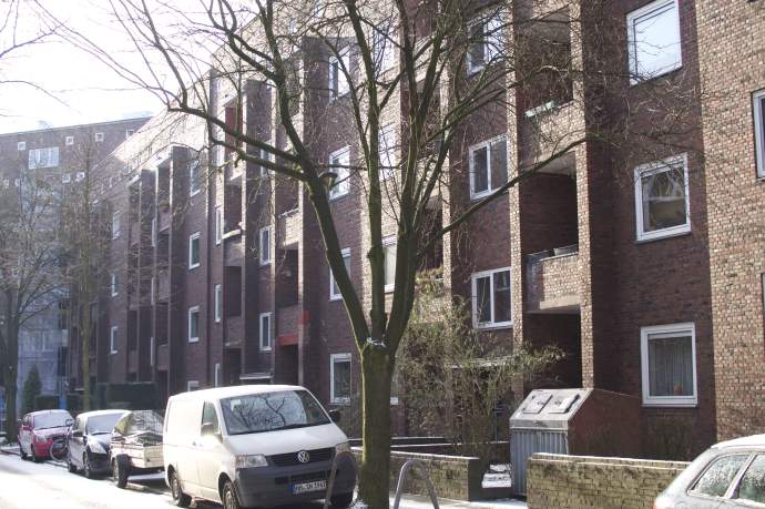 Bedrohter Backstein am Habichtsplatz